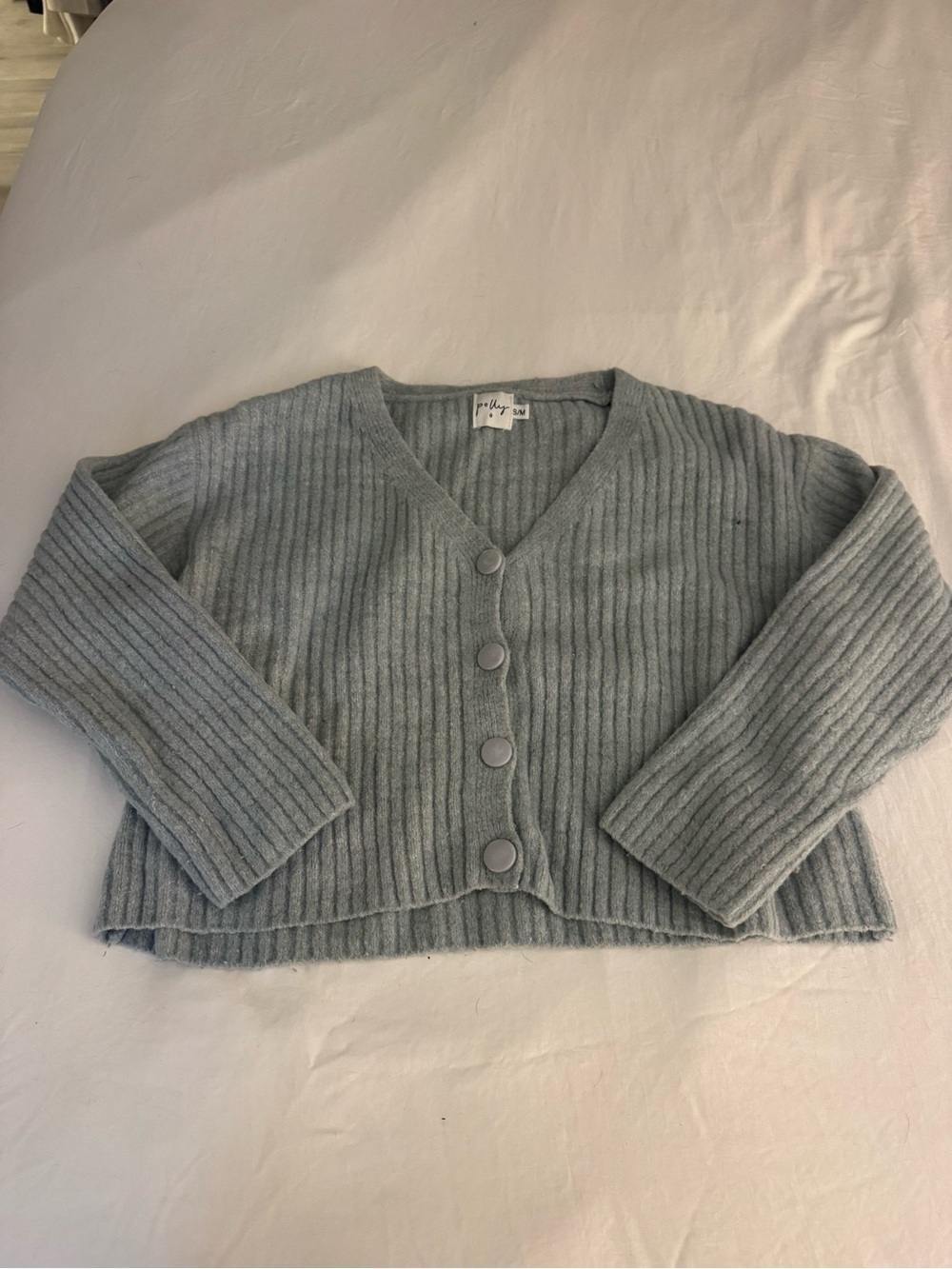 🌊Princess Polly Light Gray Cardigan